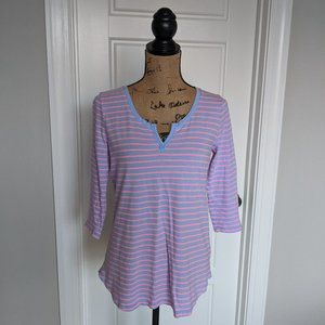 🛍️ BUNDLE ONLY | GAP purple/pink striped knit top Medium